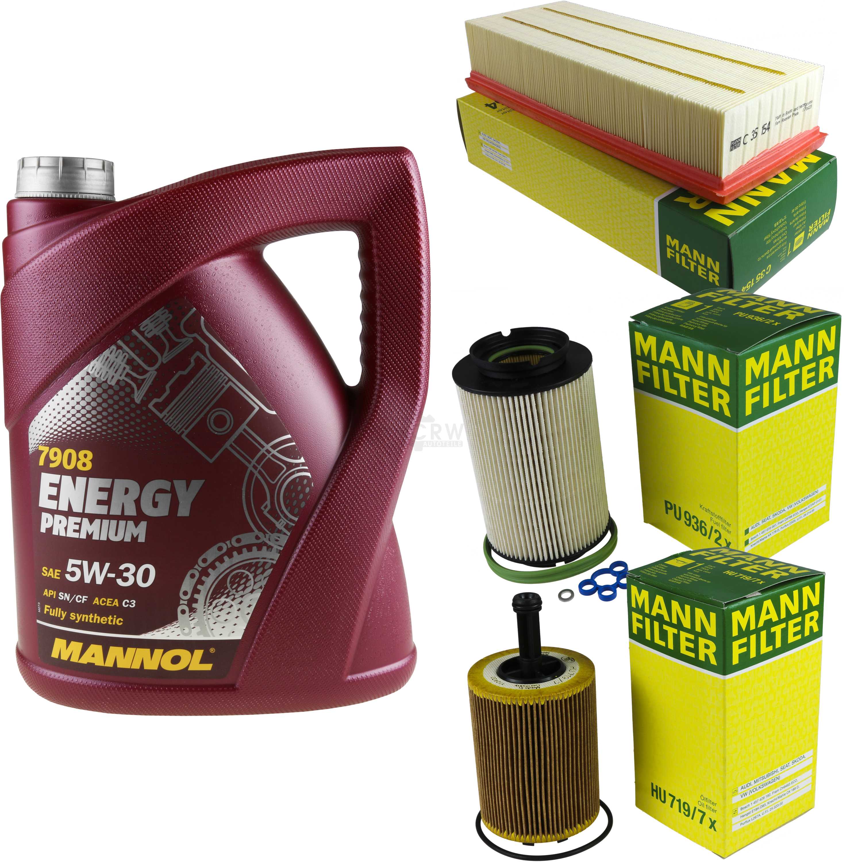 Kit D Inspection Mann Filter L Mannol Energy Premium W Pour Vw