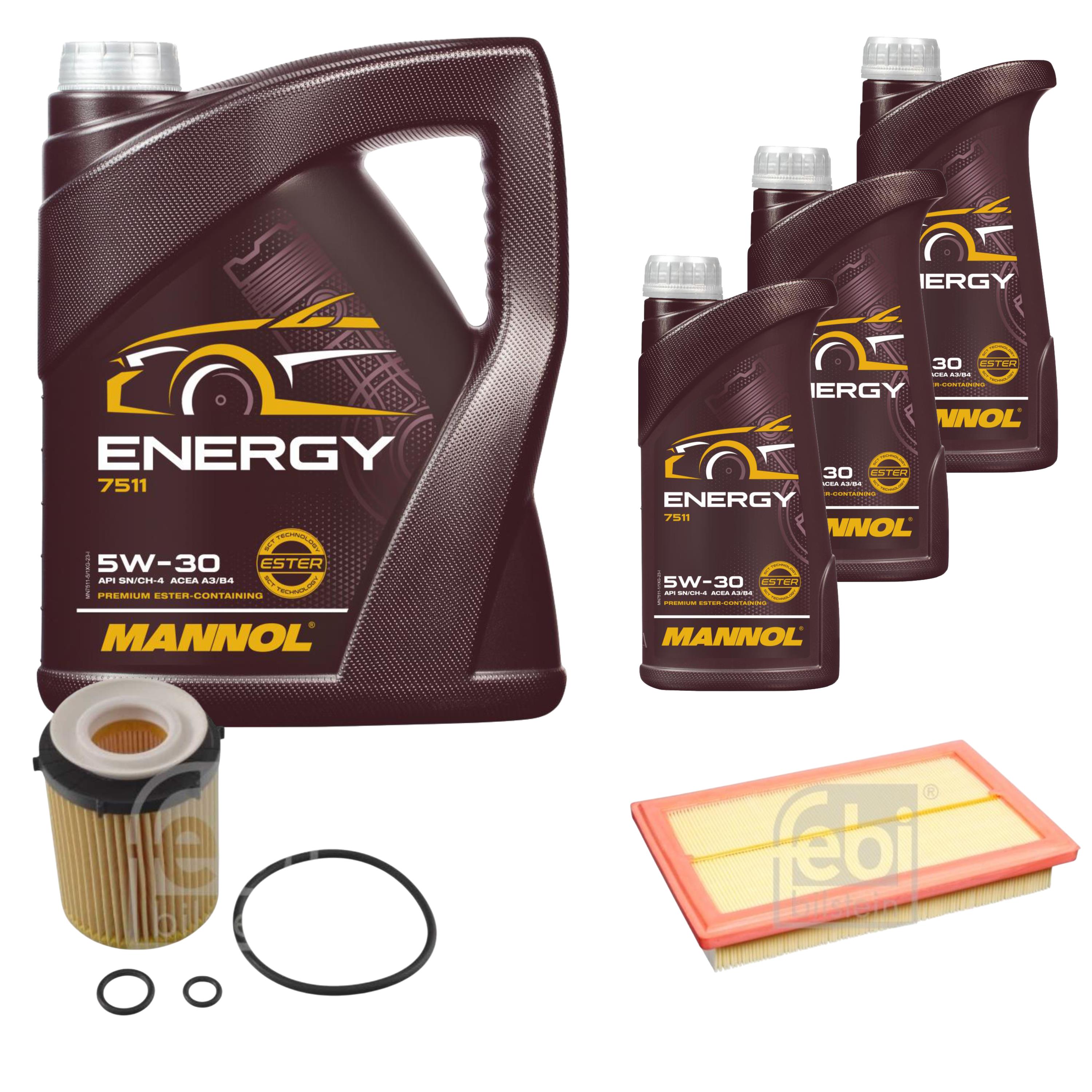 Inspektionspaket + 8L 5W-30 Öl Für BMW X3 E83 & 3er E46