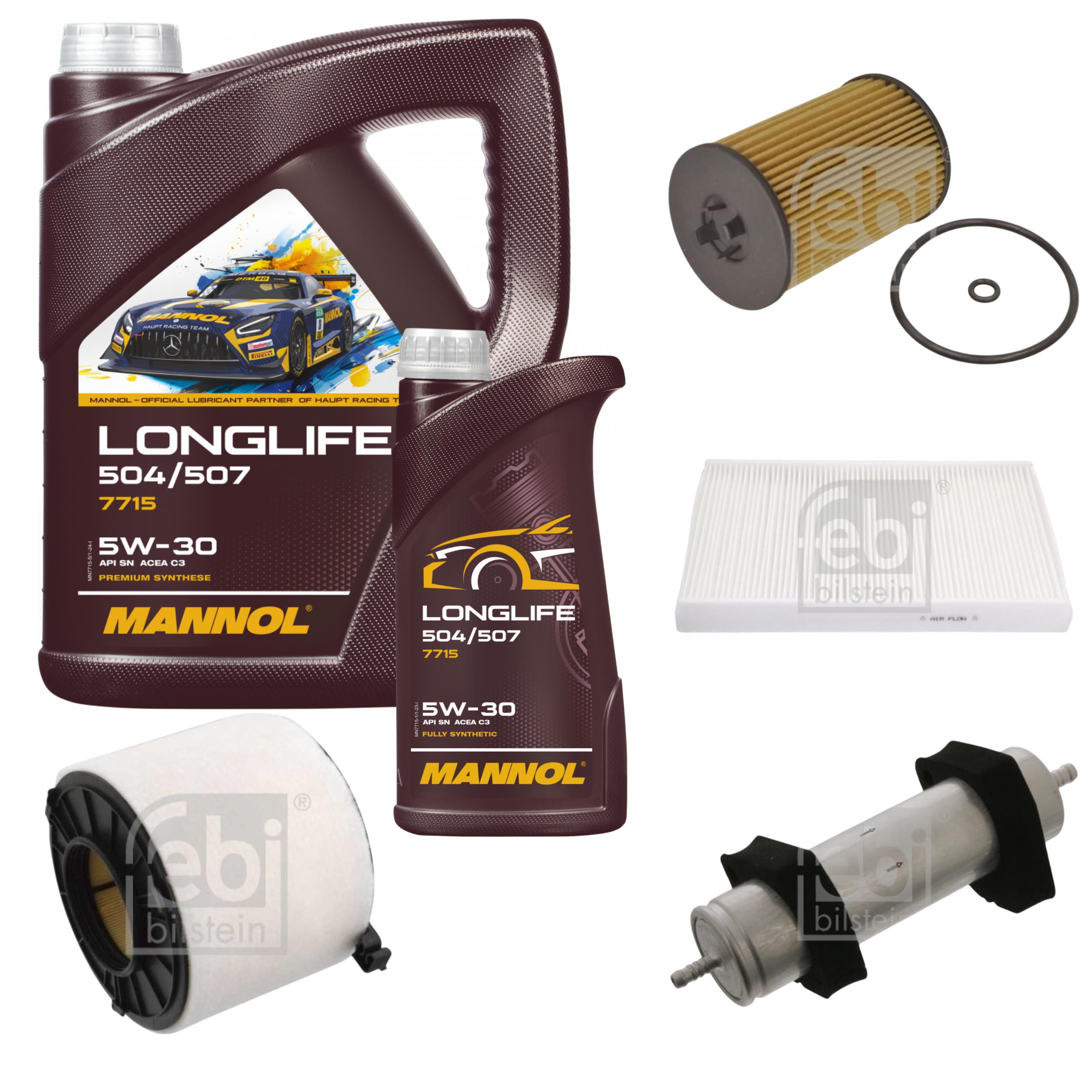 FEBI BILSTEIN INSPECTION set CASTROL 6L EDGE 5W-30 M pour Mercedes-Benz