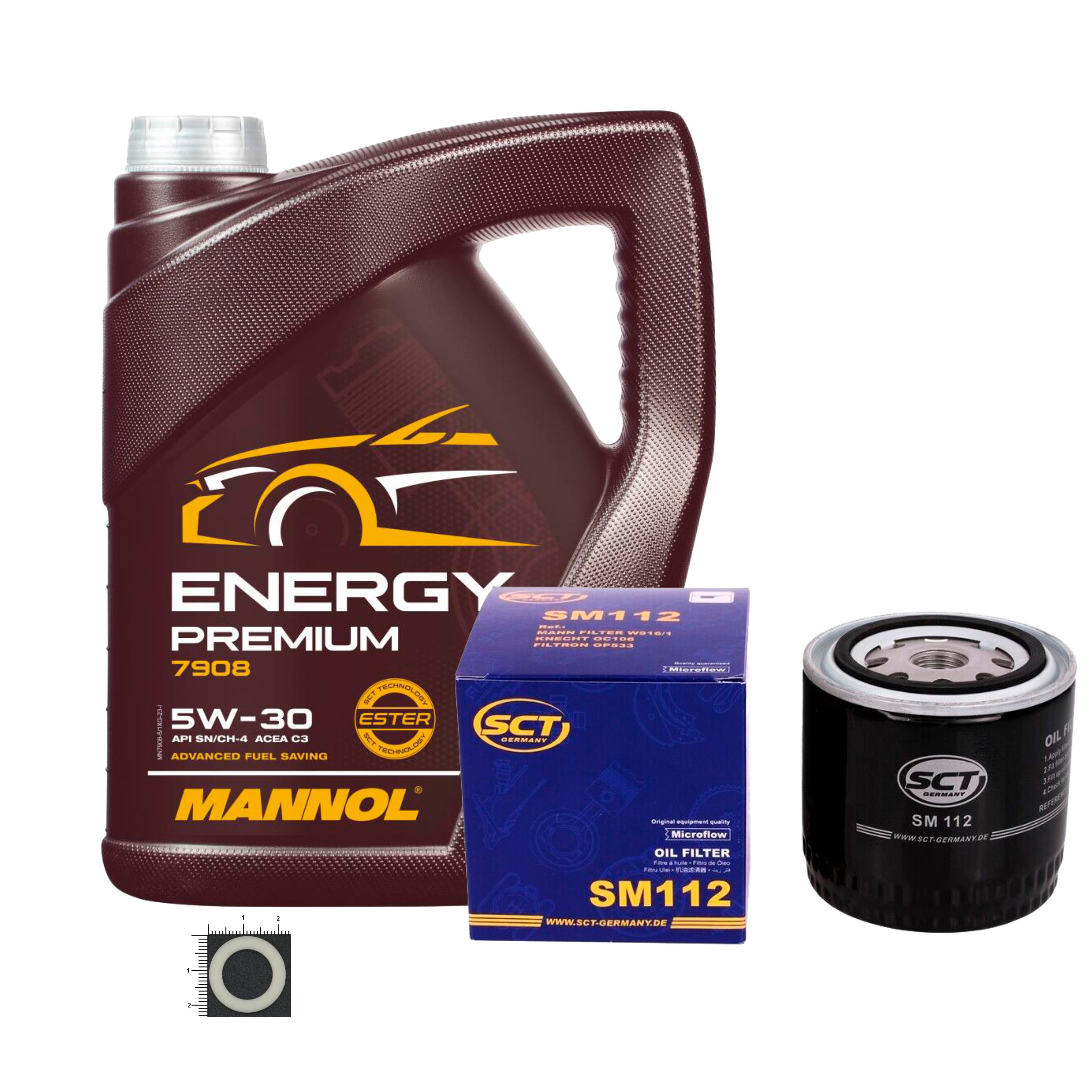 5L Mannol Energy Premium 5W-30 Oil Filter for Ford Sierra GB4 2.0i Cat ...