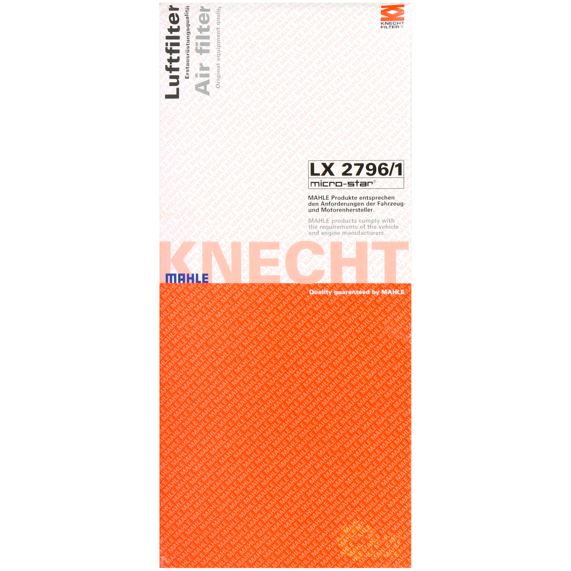 Knecht LX 210 filtro aria per BMW 3er 5er