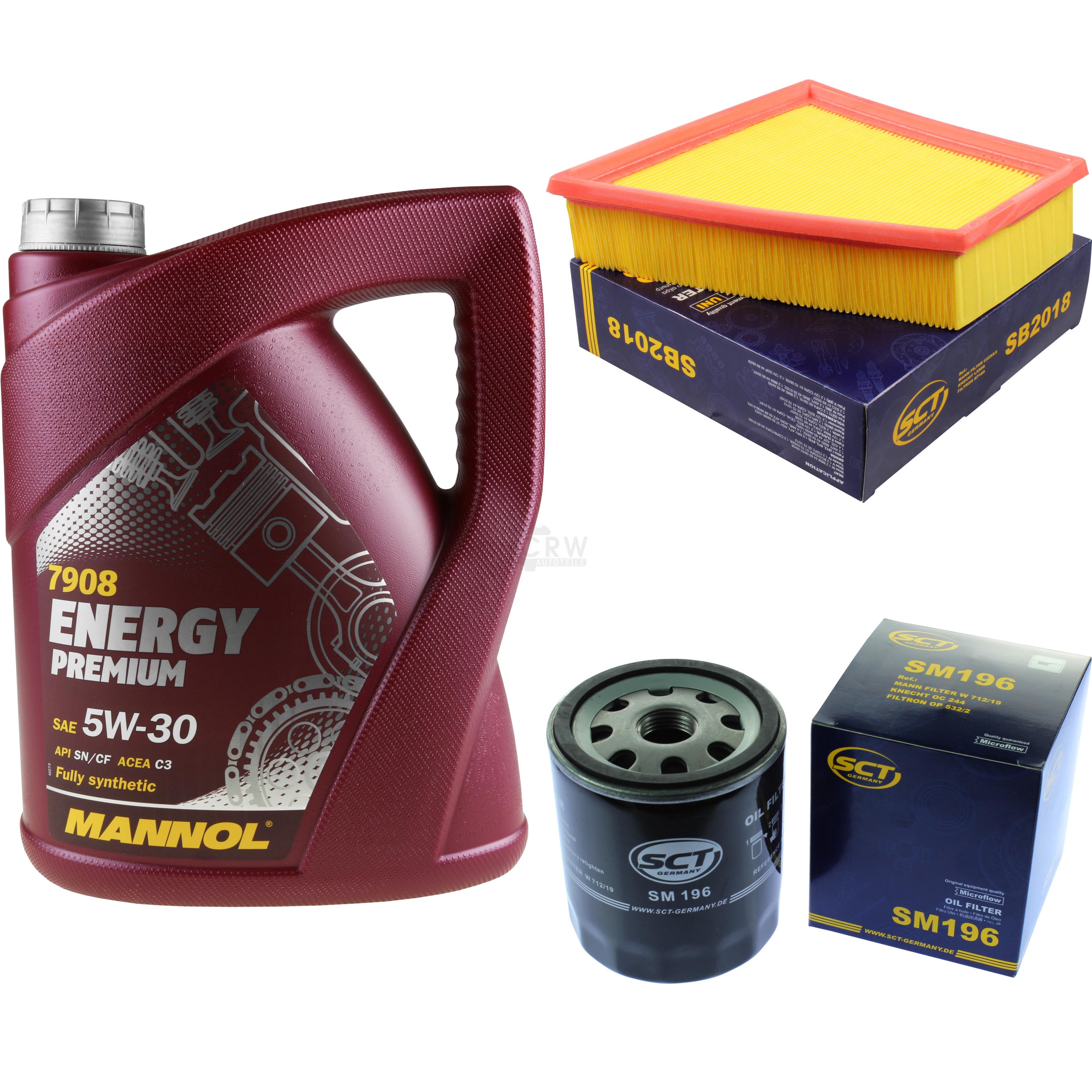 Cambio Olio Set 5L MANNOL Energy Premium 5W-30 Motore Sct Filtro Kit - Foto 6