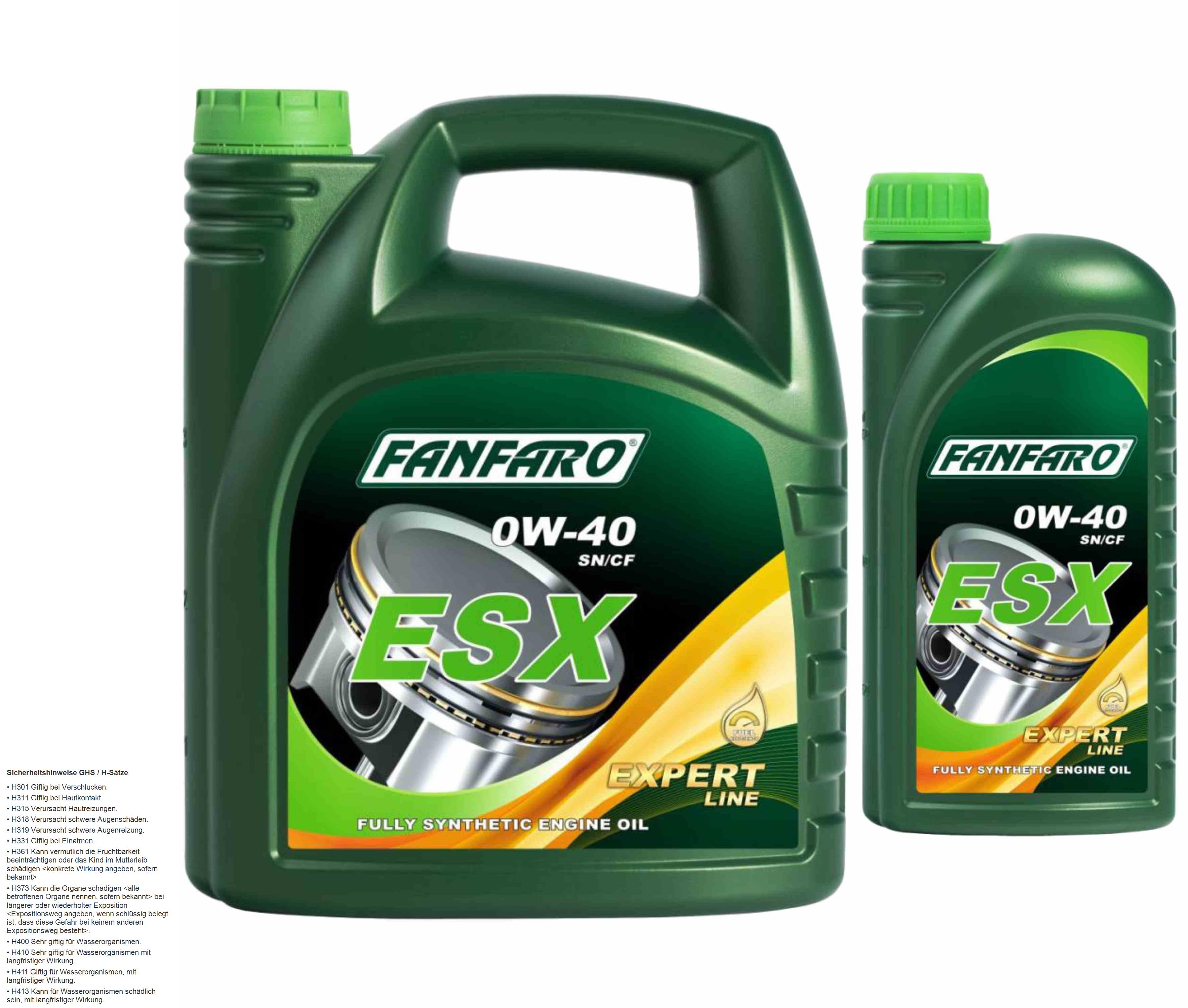 FANFARO Motoröl 5w-30 5w-40 1-20Liter 10w-40 Lsx Vsx Esx Vdx Pdx Tsn 0w-40 5w-20 - Bild 23 von 34