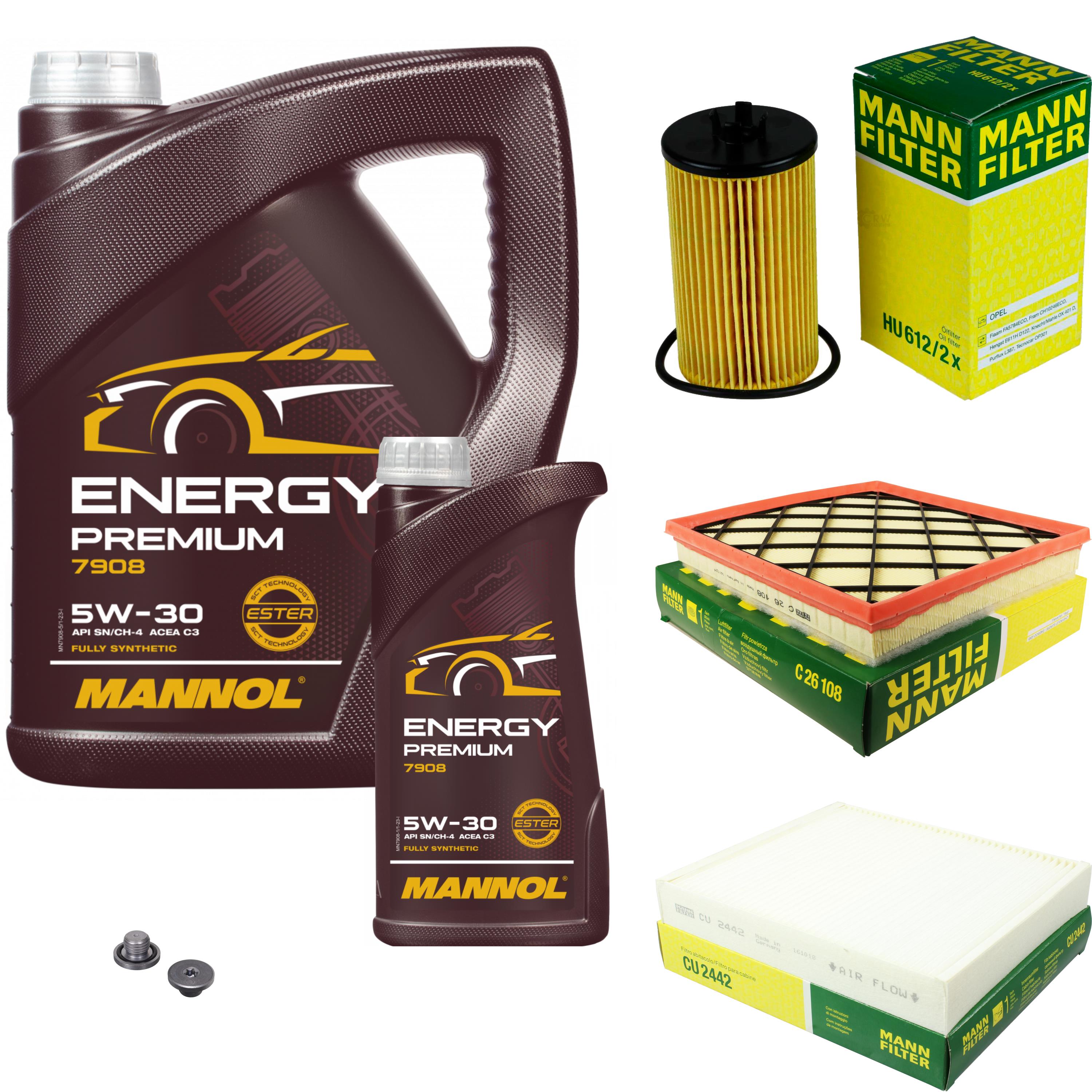 5W-30 Öl Inspektionsset Mini Inspektionspaket + 5W-30 Öl Für Mini R56 R58 R60 | Komplett-Set Für Ölwechsel Mini Cooper Inspektionspaket R56 R58 R60