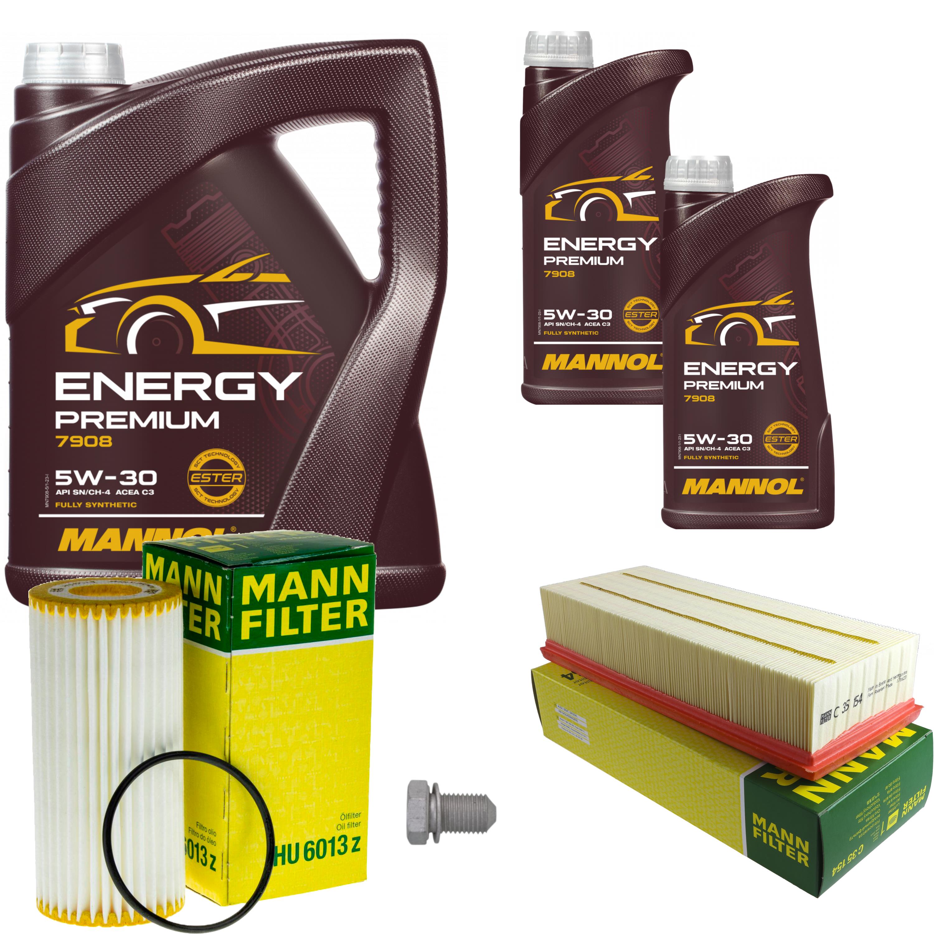 MANN Inspektionspaket 7 L MANNOL Energy Premium 5W-30 für VW Beetle Cabriolet - Bild 1 von 11