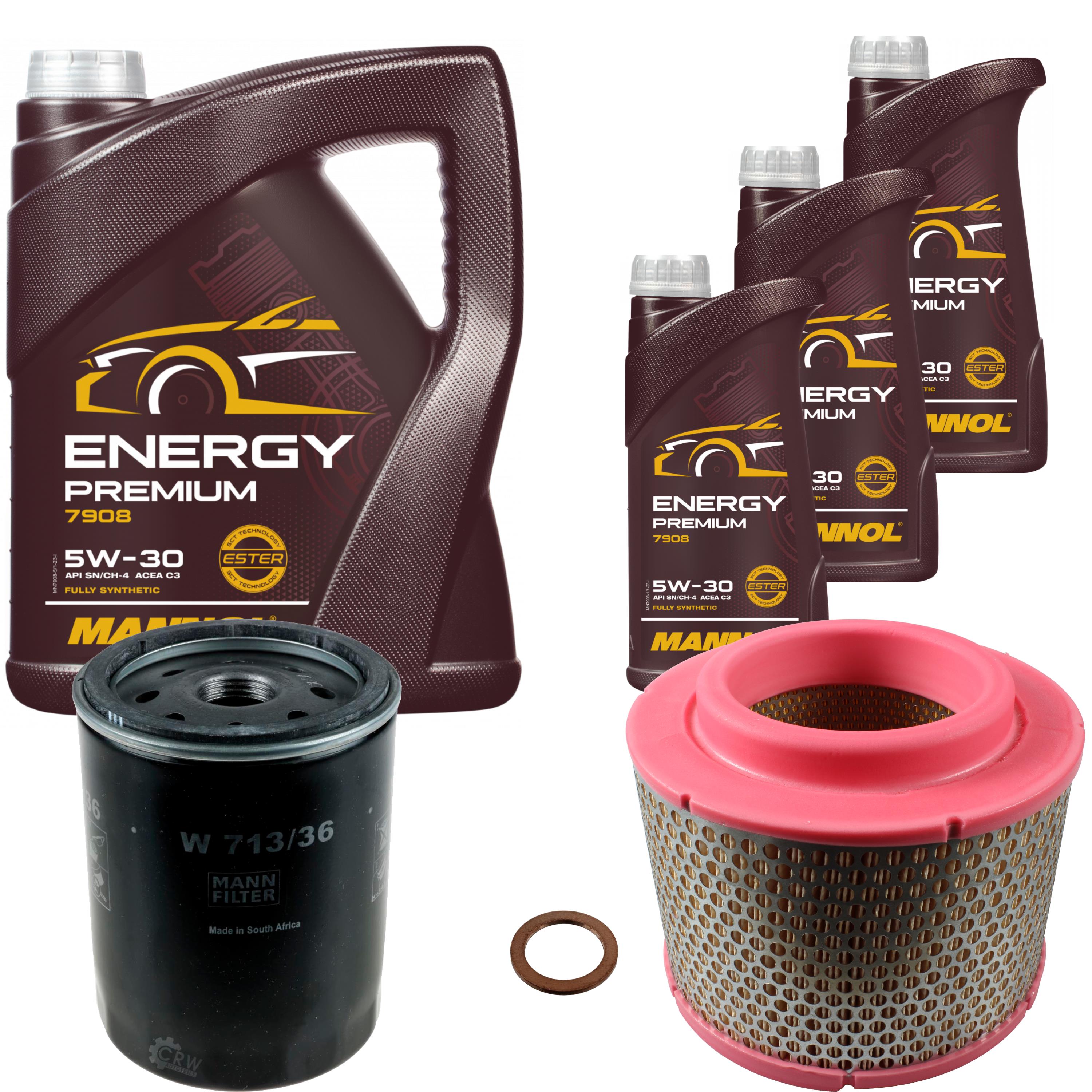 Mann Inspección Set 8L mannol Energy Premium 5W-30 para Mazda BT-50 Pick-Up - Imagen 1 de 10