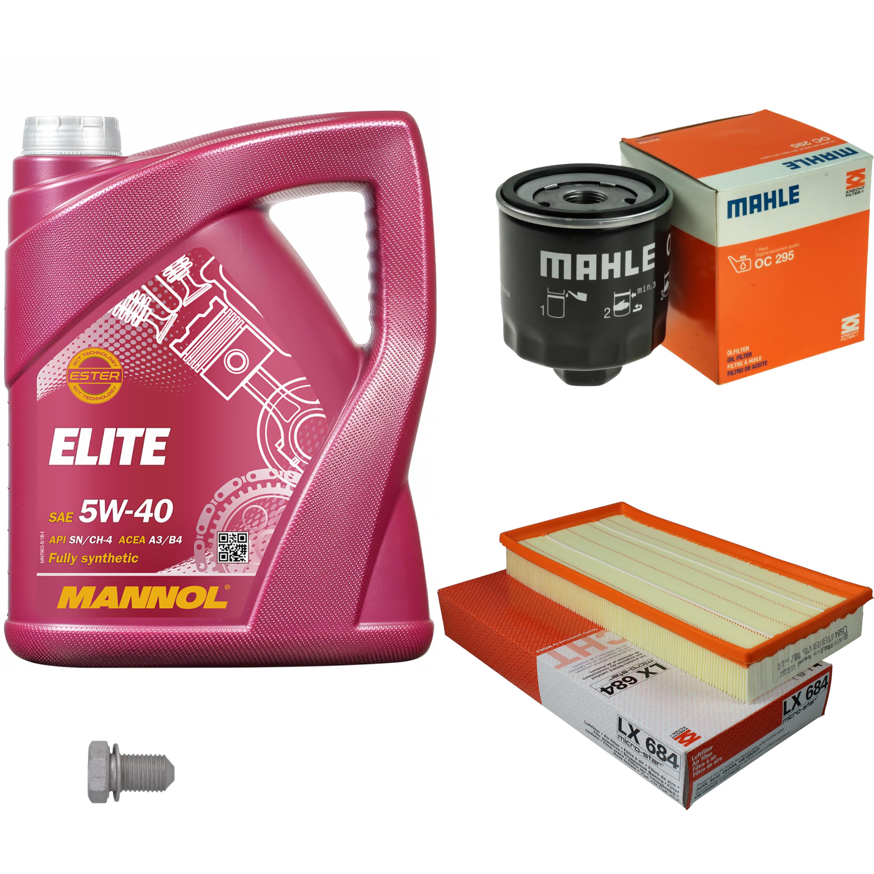 Inspektionspaket Mit 5L MANNOL Motoröl 5W-30 & BOSCH Filtern Motoröl Mit Filtern